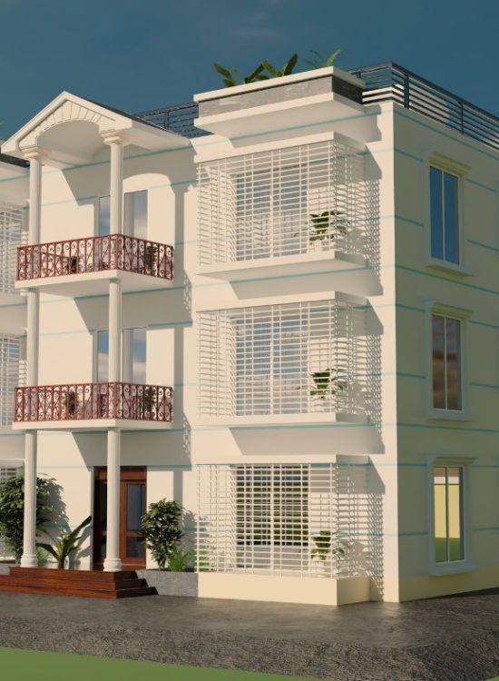 Stone build consulting & Construction 3 store building site visit structural design architectural design Modern Triplex House Design Manikganj